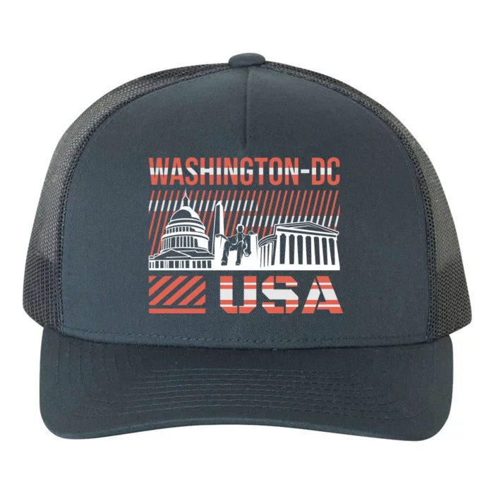 Washington DC Yupoong Adult 5-Panel Trucker Hat