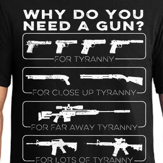 why do you need a gun for tyranny Pajama Set