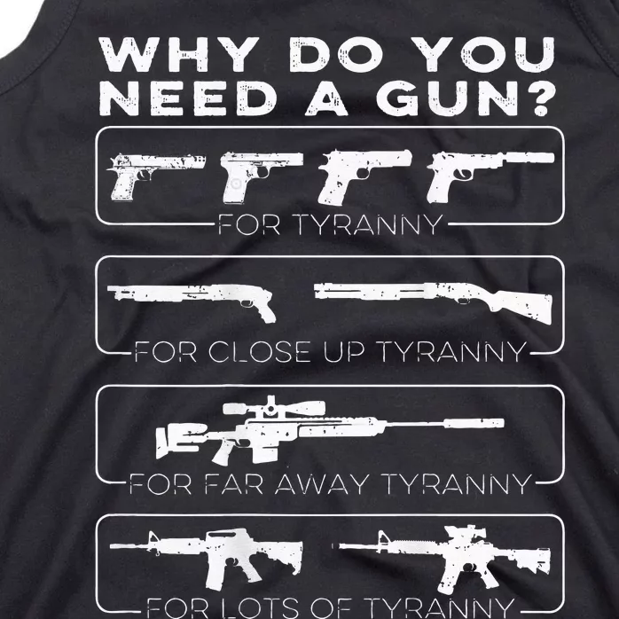 why do you need a gun for tyranny Tank Top