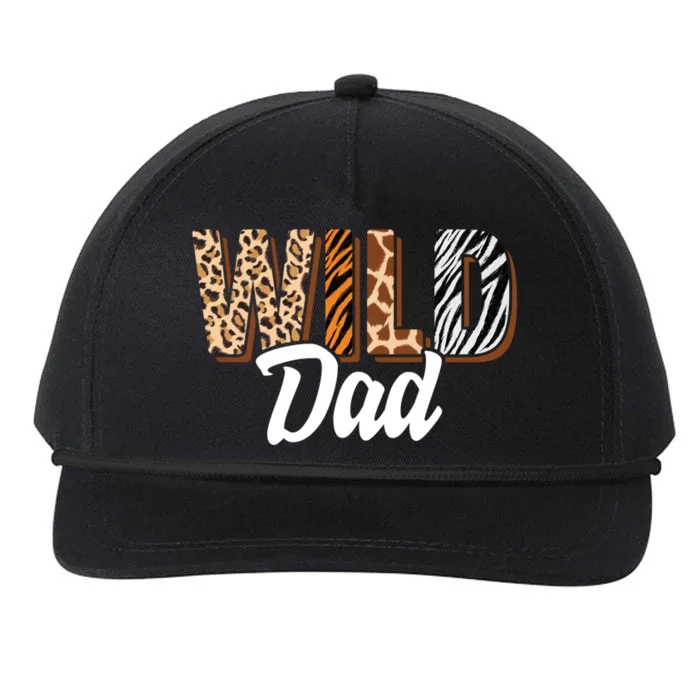 Wild Dad Zoo Born Two Be Wild Bmeaningful Giftday Safari Jungle Animal Gift Snapback Five-Panel Rope Hat