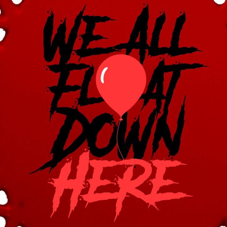 We All Float Down Here Oval Ornament
