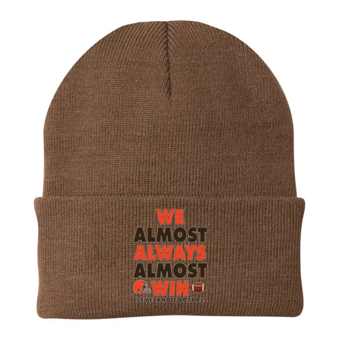 We Almost Always Almost Win Cleveland Football Knit Cap Winter Beanie