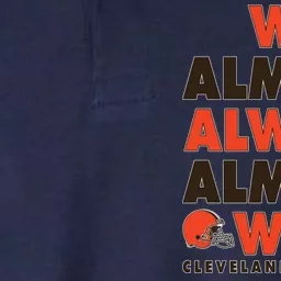 We Almost Always Almost Win Cleveland Football Softstyle Adult Sport Polo