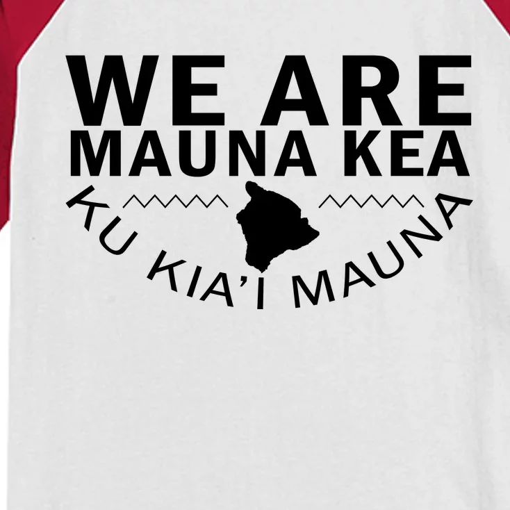 We Are Mauna Kea- Aloha Aina Kids Colorblock Raglan Jersey