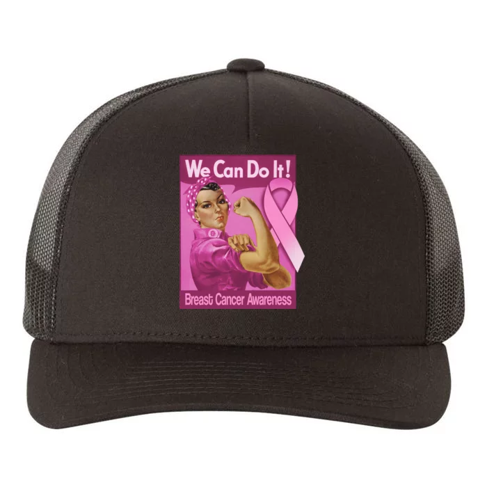 We Can Do It Fight Breast Cancer Yupoong Adult 5-Panel Trucker Hat