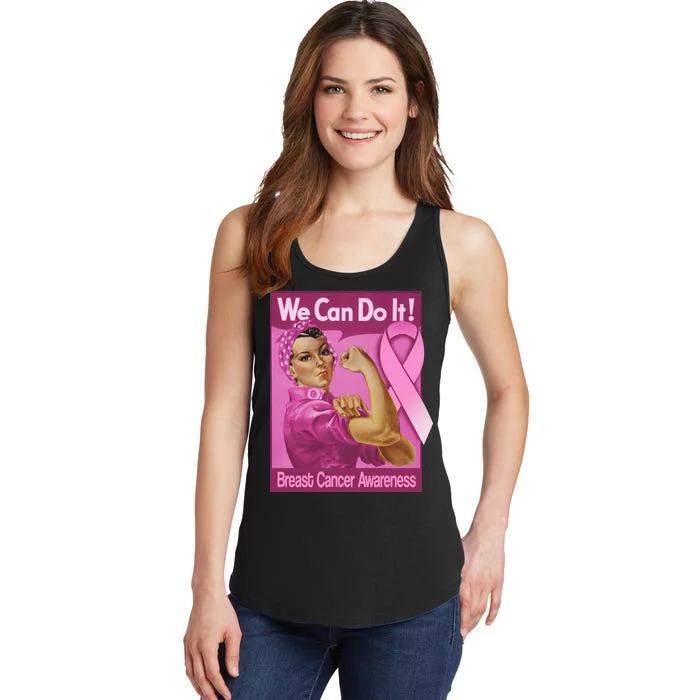 We Can Do It Fight Breast Cancer Ladies Essential Tank