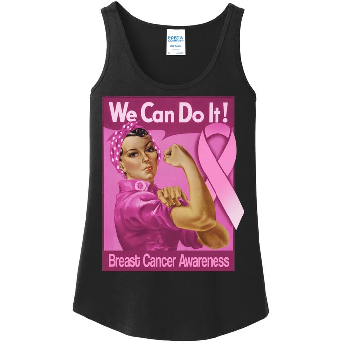 We Can Do It Fight Breast Cancer Ladies Essential Tank