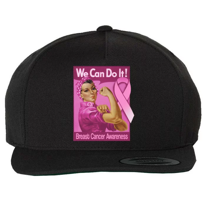 We Can Do It Fight Breast Cancer Wool Snapback Cap