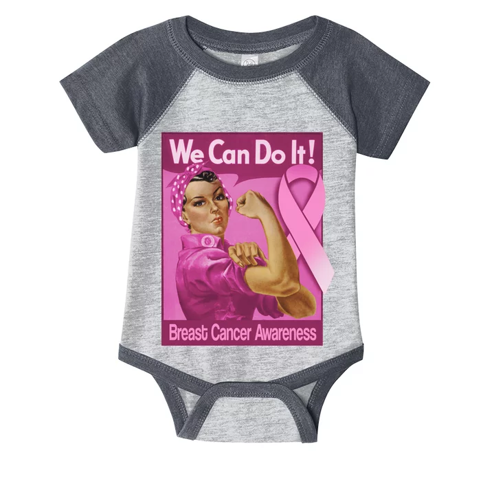 We Can Do It Fight Breast Cancer Infant Baby Jersey Bodysuit