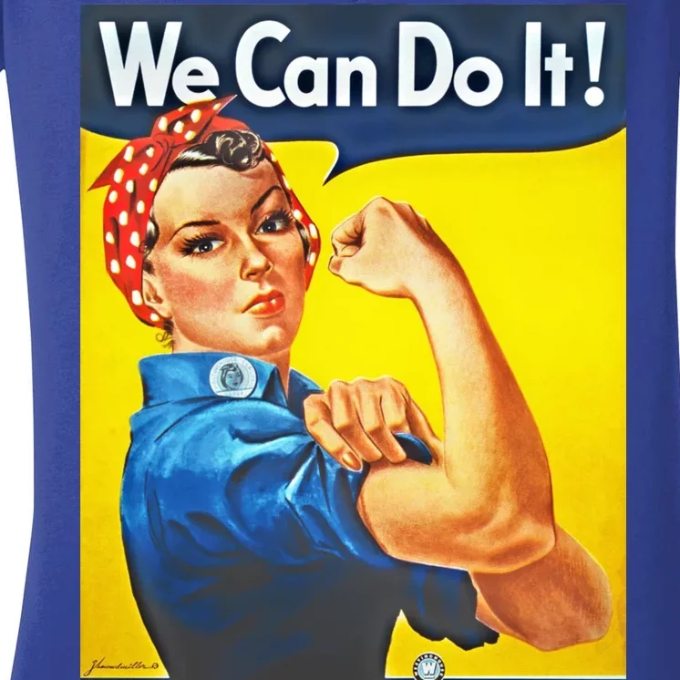 We Can Do It! Rosie Roosevelt Women's V-Neck T-Shirt