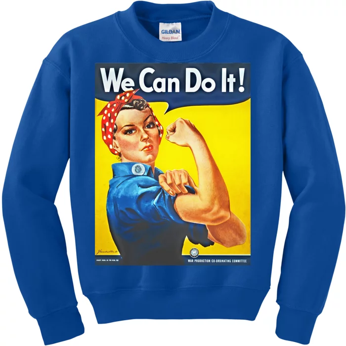 We Can Do It! Rosie Roosevelt Kids Sweatshirt