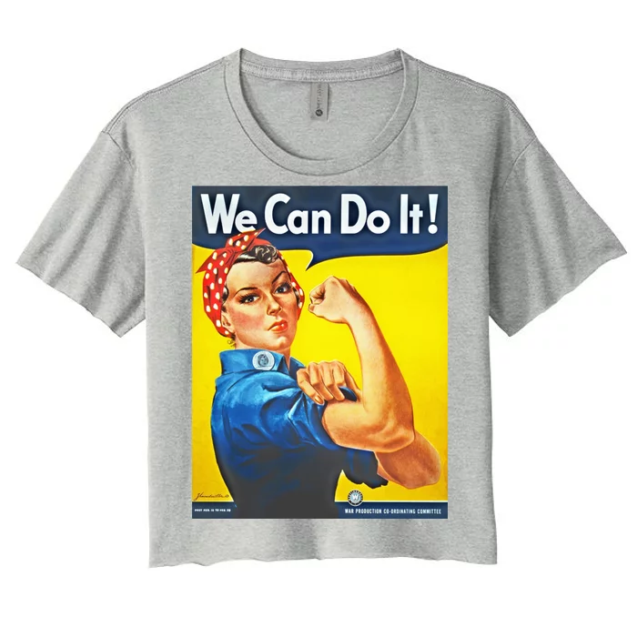 We Can Do It! Rosie Roosevelt Women's Crop Top Tee