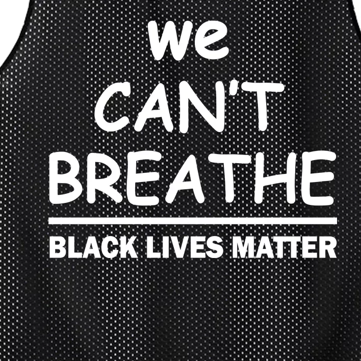 We Can't Breathe Black Lives Matter Mesh Reversible Basketball Jersey Tank