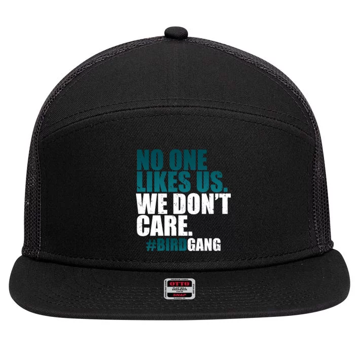 We Don't Care Birdgang Philadelphia Football 7 Panel Mesh Trucker Snapback Hat