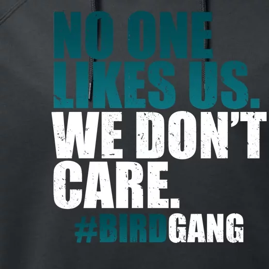 We Don't Care Birdgang Philadelphia Football Performance Fleece Hoodie