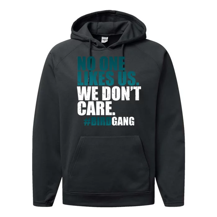 We Don't Care Birdgang Philadelphia Football Performance Fleece Hoodie