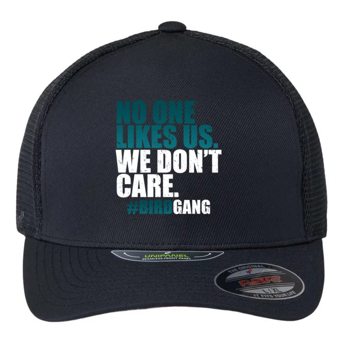 We Don't Care Birdgang Philadelphia Football Flexfit Unipanel Trucker Cap