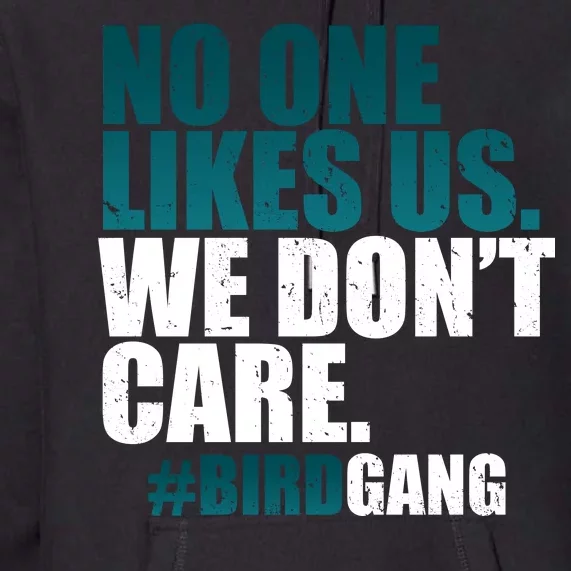 We Don't Care Birdgang Philadelphia Football Premium Hoodie