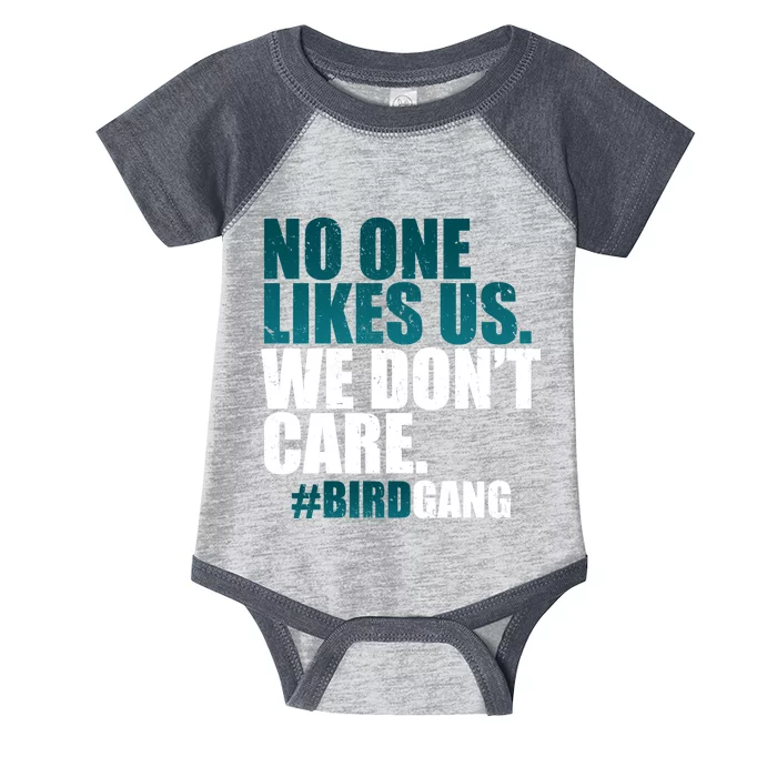 We Don't Care Birdgang Philadelphia Football Infant Baby Jersey Bodysuit