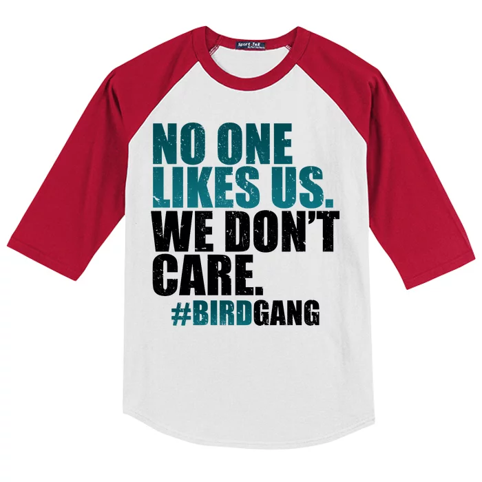 We Don't Care Birdgang Philadelphia Football Kids Colorblock Raglan Jersey