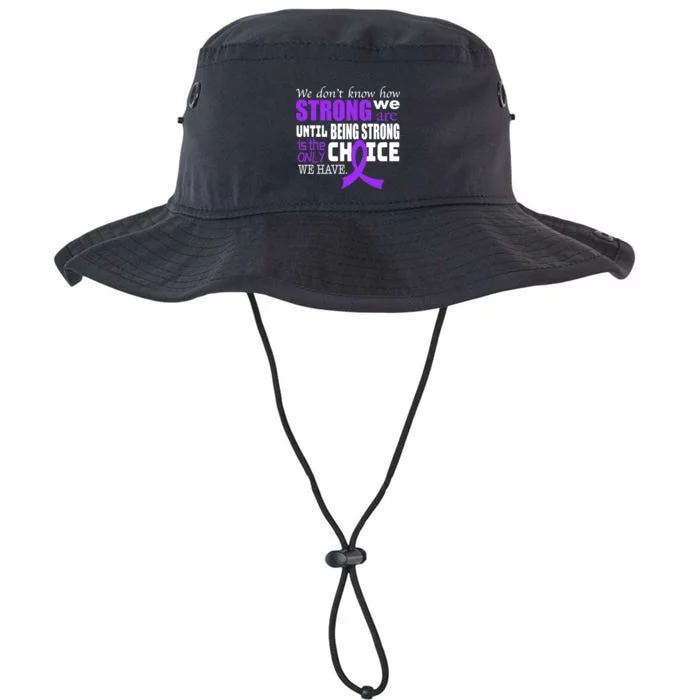 We Don't Know How Strong We Are Purple Ribbon Legacy Cool Fit Booney Bucket Hat