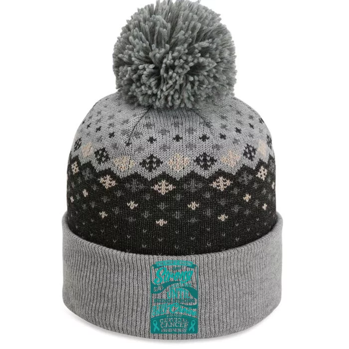 We Don't Know How Strong We Really Are Support Cervical Cancer The Baniff Cuffed Pom Beanie