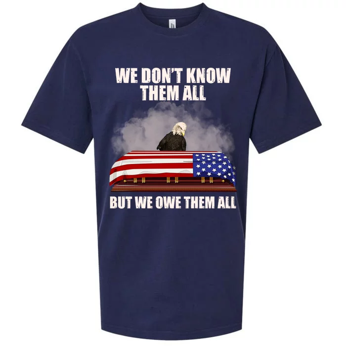 We Don't Know Them All But We Owe Them All Sueded Cloud Jersey T-Shirt