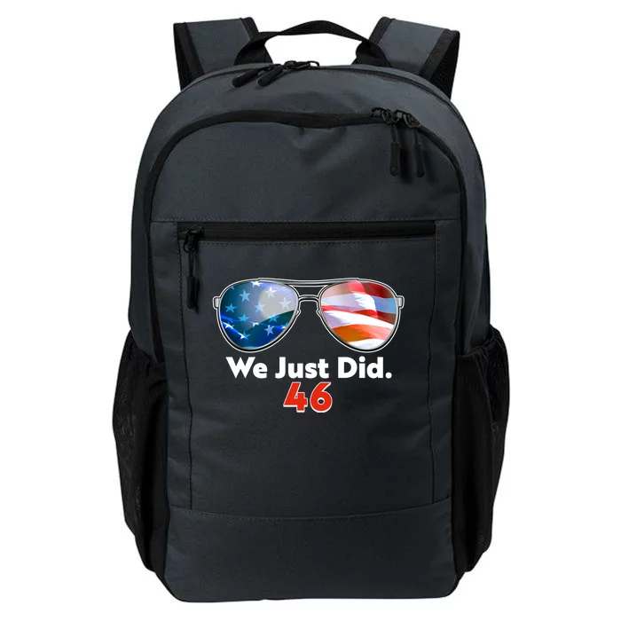 We Just Did Joe Biden President Elect 46 US Flag Sunglasses Daily Commute Backpack