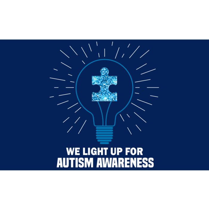 We Light It Up For Autism Awareness Bumper Sticker