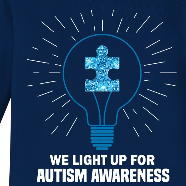 We Light It Up For Autism Awareness Baby Long Sleeve Bodysuit