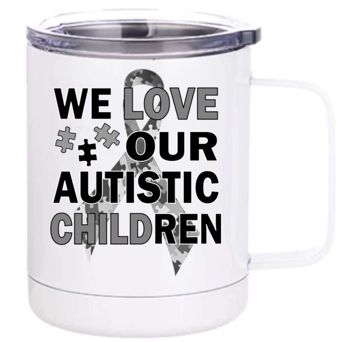 We Love Our Autistic Children Front & Back 12oz Stainless Steel Tumbler Cup