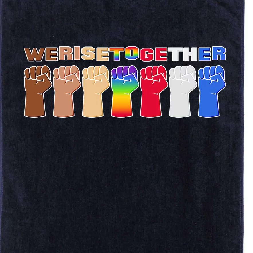 We Rise Together Platinum Collection Golf Towel