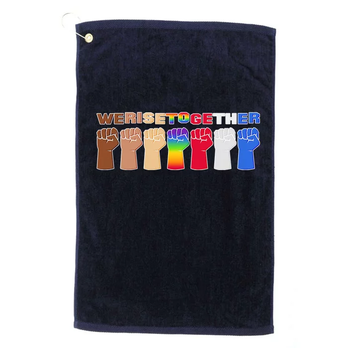 We Rise Together Platinum Collection Golf Towel