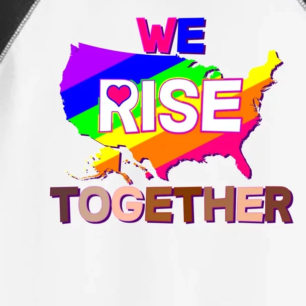 We Rise Together Unite Equality Protest Toddler Fine Jersey T-Shirt