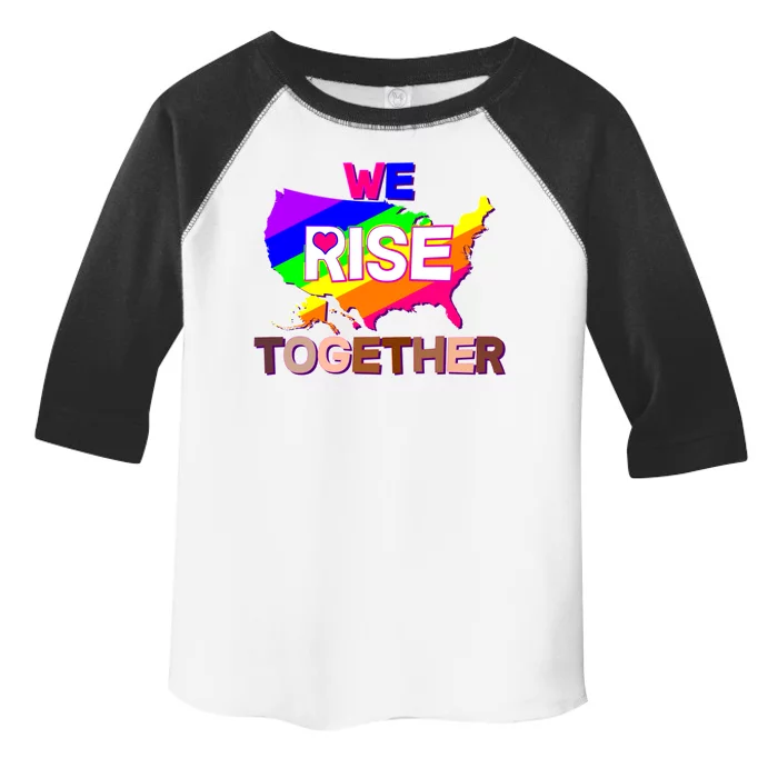 We Rise Together Unite Equality Protest Toddler Fine Jersey T-Shirt