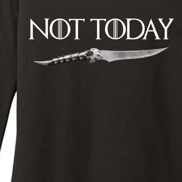 We Say Not Today God of Death Dagger Womens CVC Long Sleeve Shirt