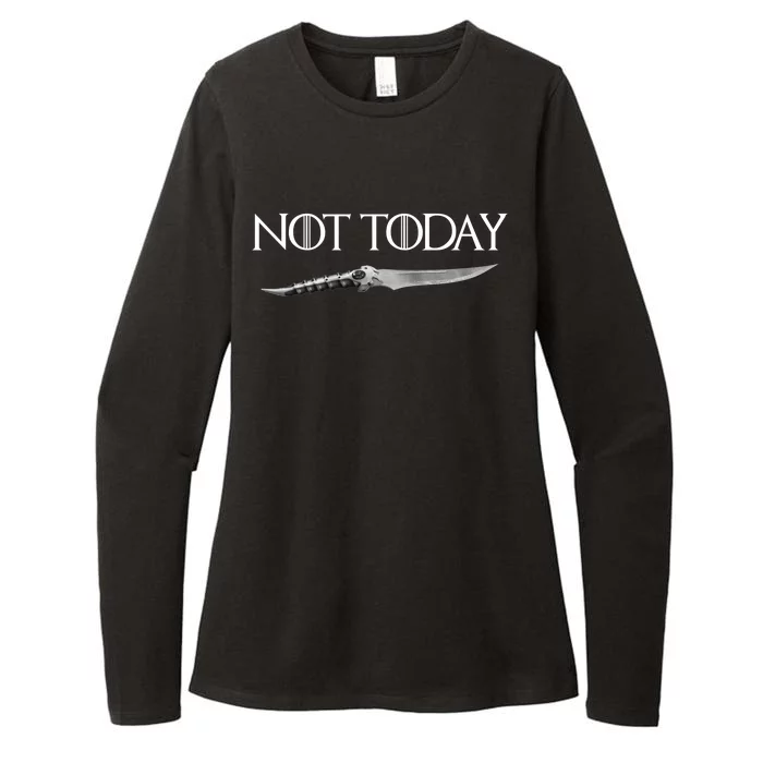 We Say Not Today God of Death Dagger Womens CVC Long Sleeve Shirt