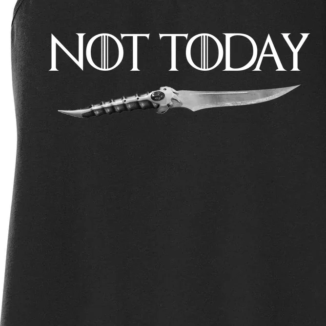 We Say Not Today God of Death Dagger Women's Racerback Tank