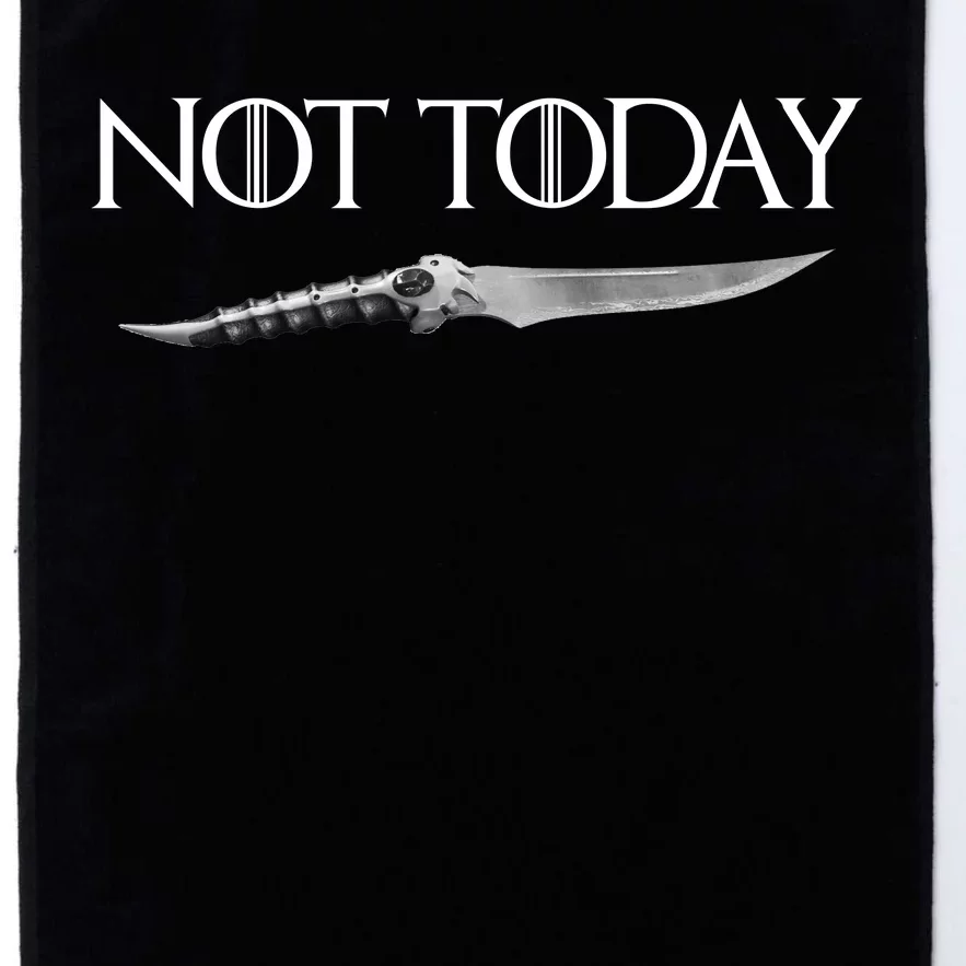 We Say Not Today God of Death Dagger Platinum Collection Golf Towel