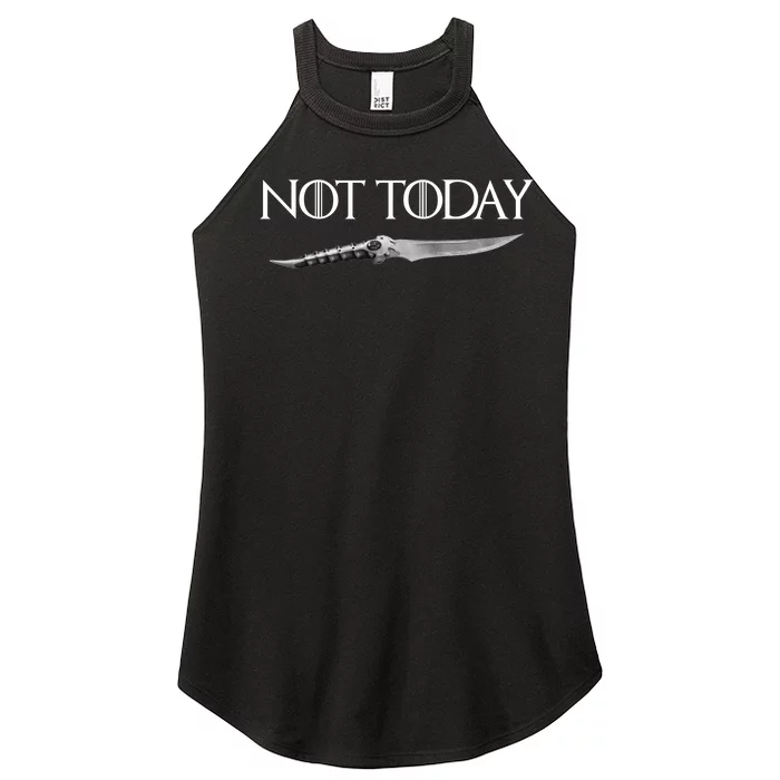 We Say Not Today God of Death Dagger Women’s Perfect Tri Rocker Tank