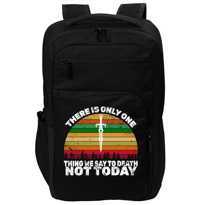 We Say Not Today To Death Retro Impact Tech Backpack