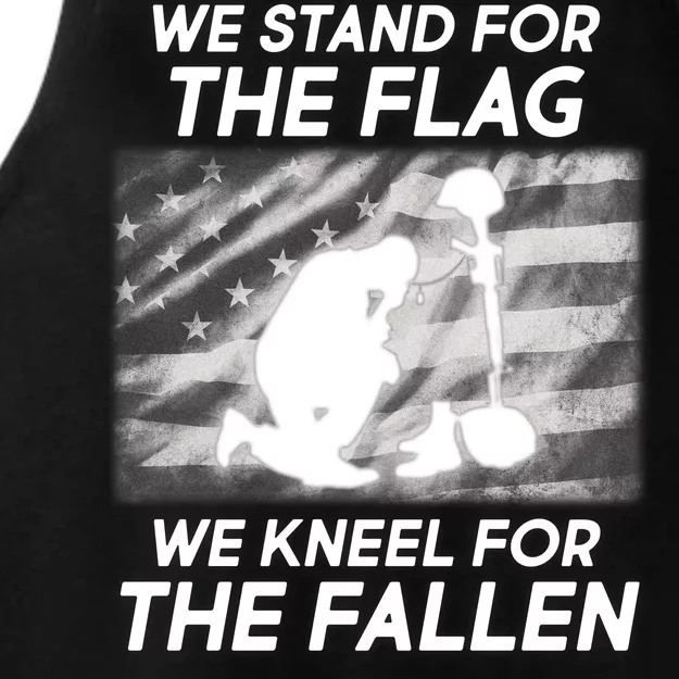 We Stand For The Flag We Kneel For The Fallen Ladies Tri-Blend Wicking Tank