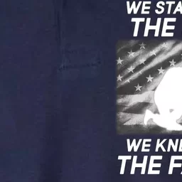 We Stand For The Flag We Kneel For The Fallen Softstyle Adult Sport Polo