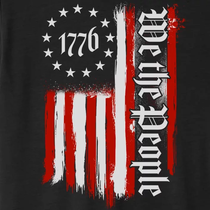 We The People 1776 Distressed USA American Flag ChromaSoft Performance T-Shirt