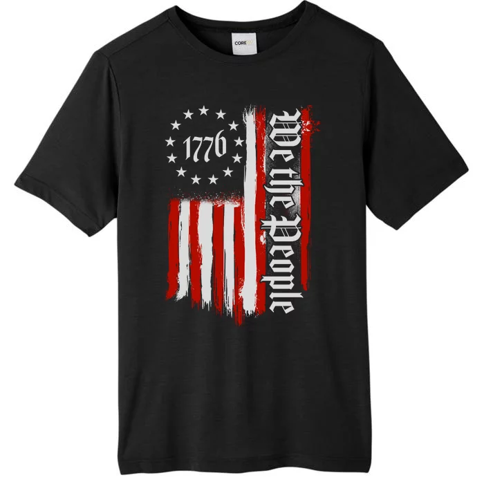 We The People 1776 Distressed USA American Flag ChromaSoft Performance T-Shirt