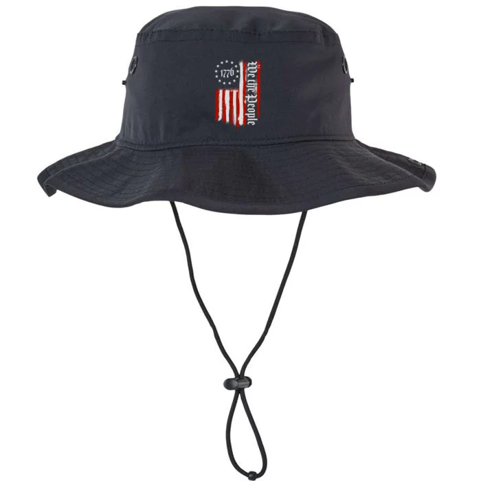 We The People 1776 Distressed USA American Flag Legacy Cool Fit Booney Bucket Hat