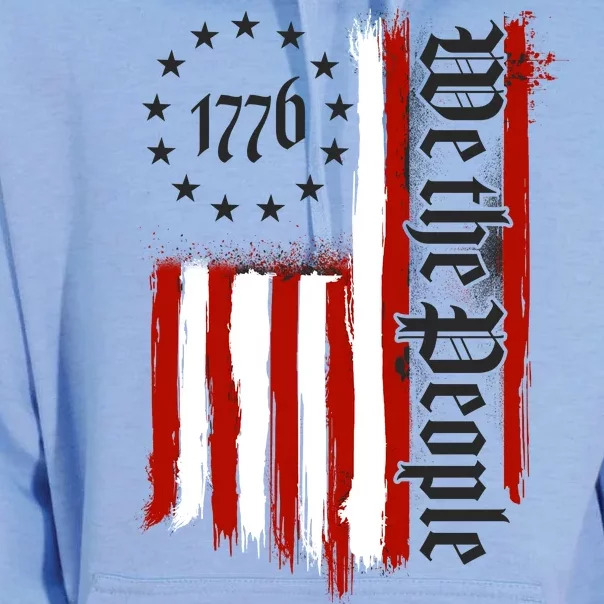 We The People 1776 Distressed USA American Flag Unisex Surf Hoodie