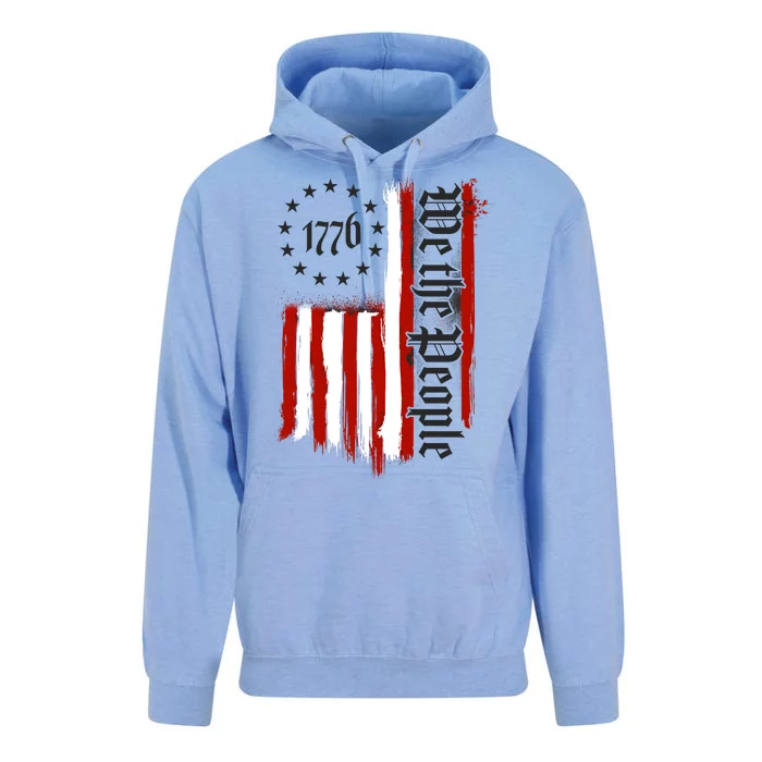 We The People 1776 Distressed USA American Flag Unisex Surf Hoodie