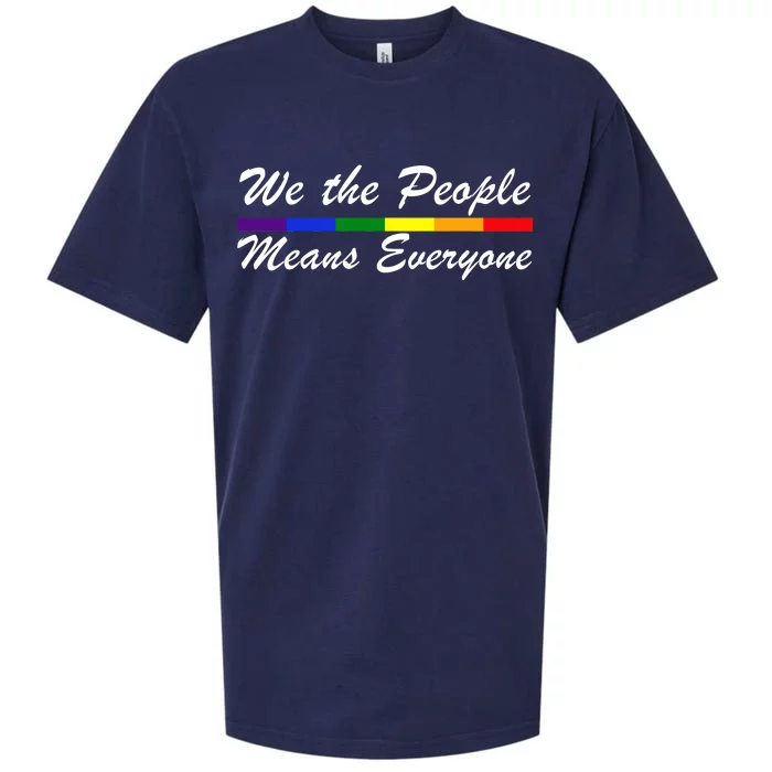 We The People Means Everyone LGBT Sueded Cloud Jersey T-Shirt