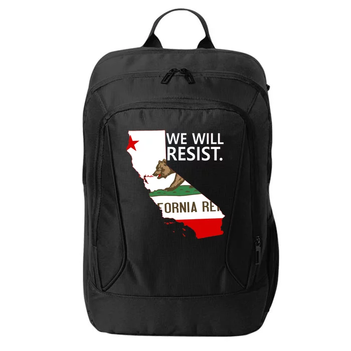 We Will Resist. California Flag Resistance Anti Trump City Backpack